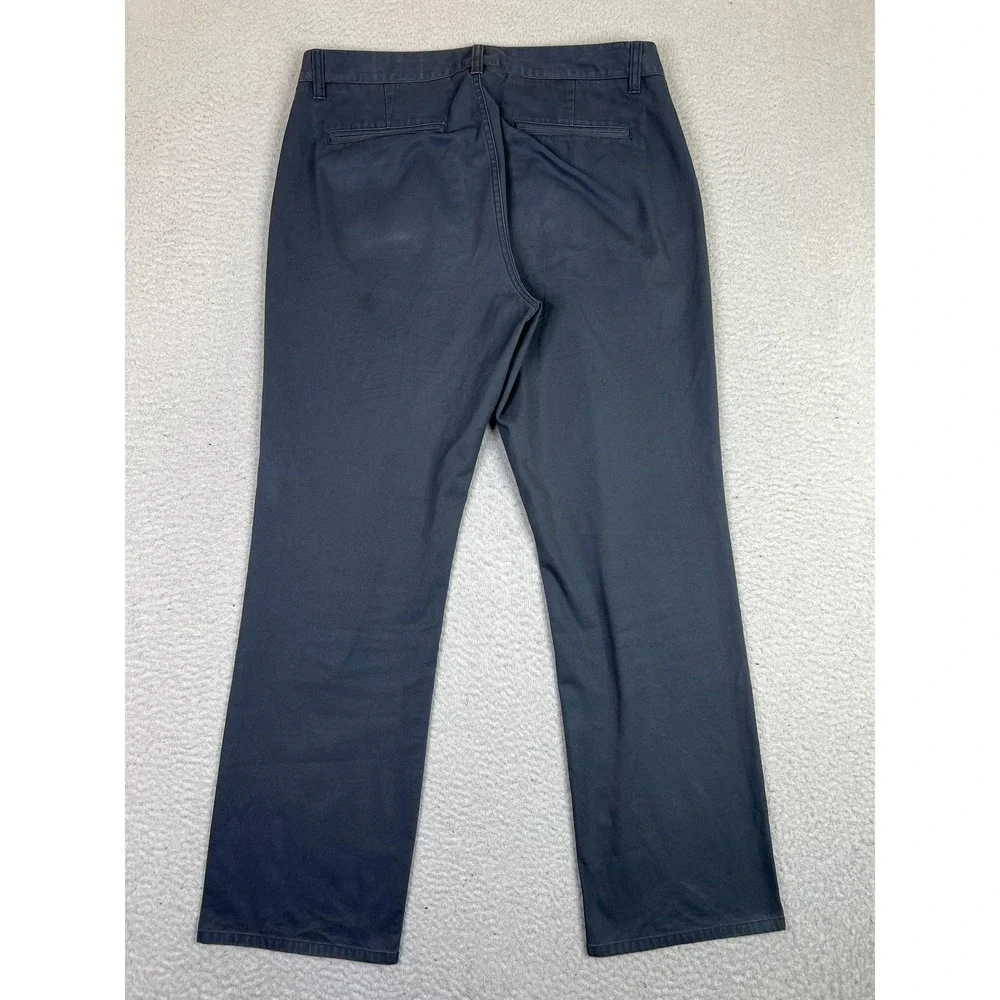 Bonobos Pants Mens 34x30 Gray Straight Fit Chino Flat Front Zip Fly Cotton Twill